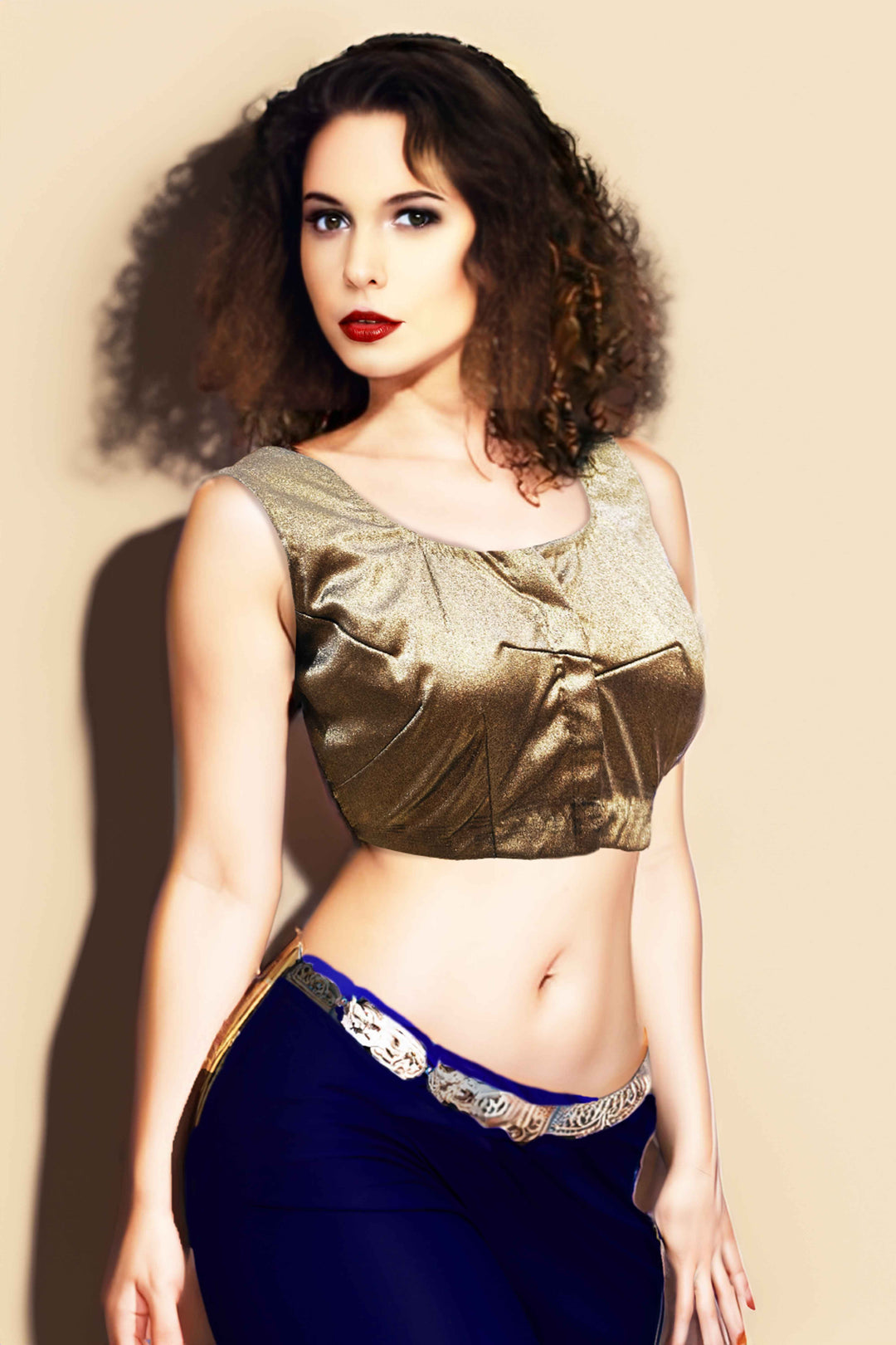 Copper Metallic Blouse