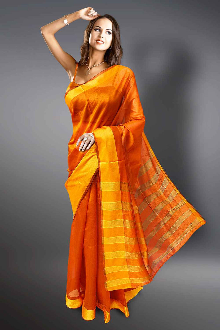 Cotton Border Saree