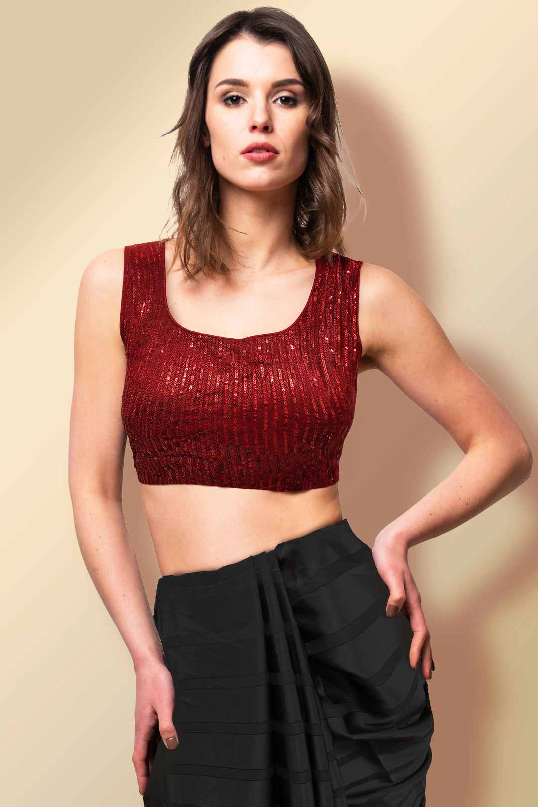 Maroon Colour Blouse