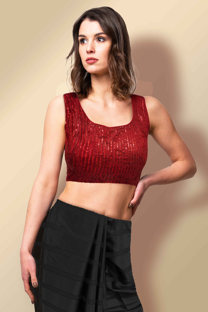 Maroon Colour Blouse