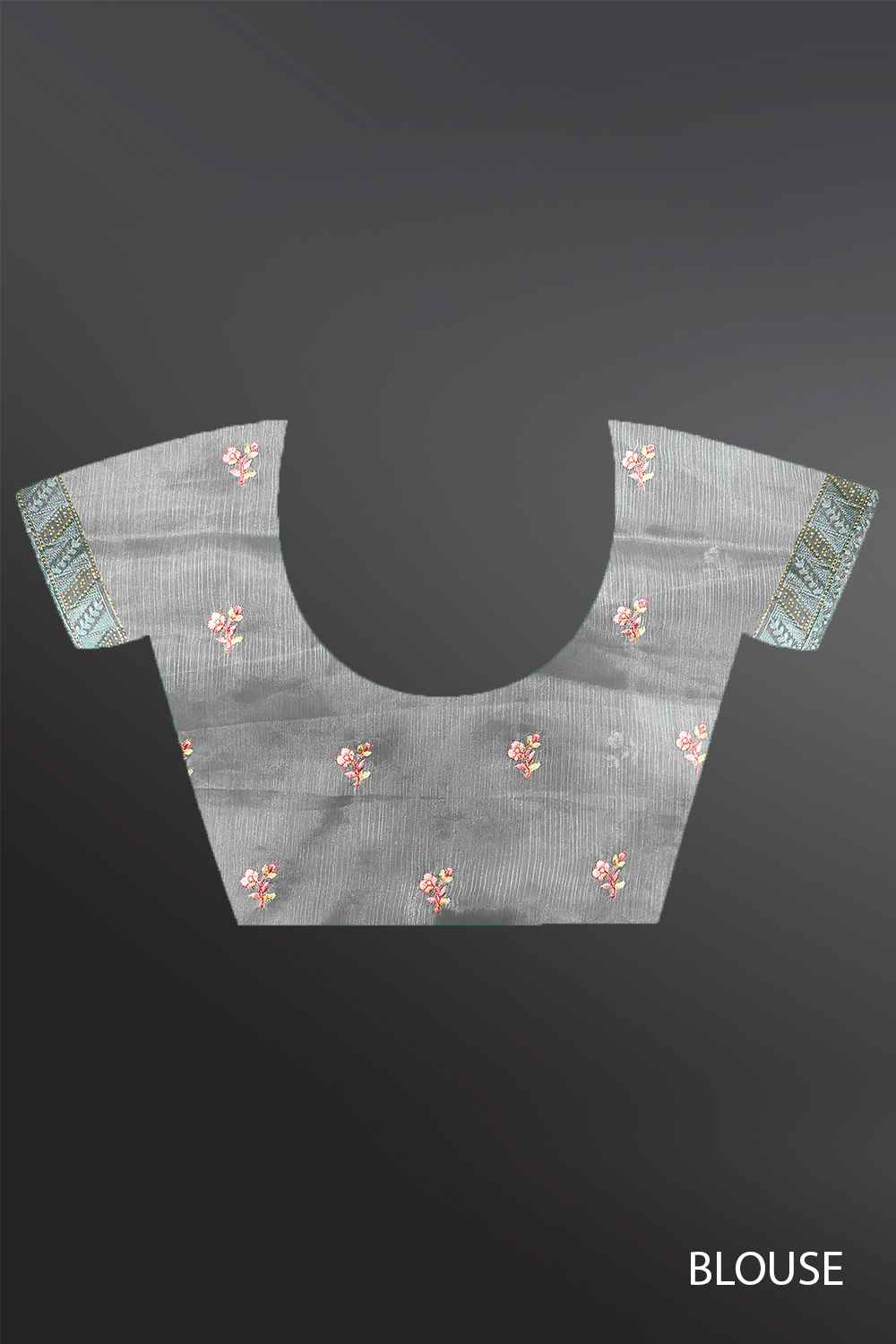 Modern Floral Work Saree