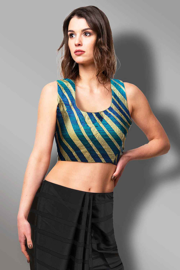 Peacock Colour Blouse