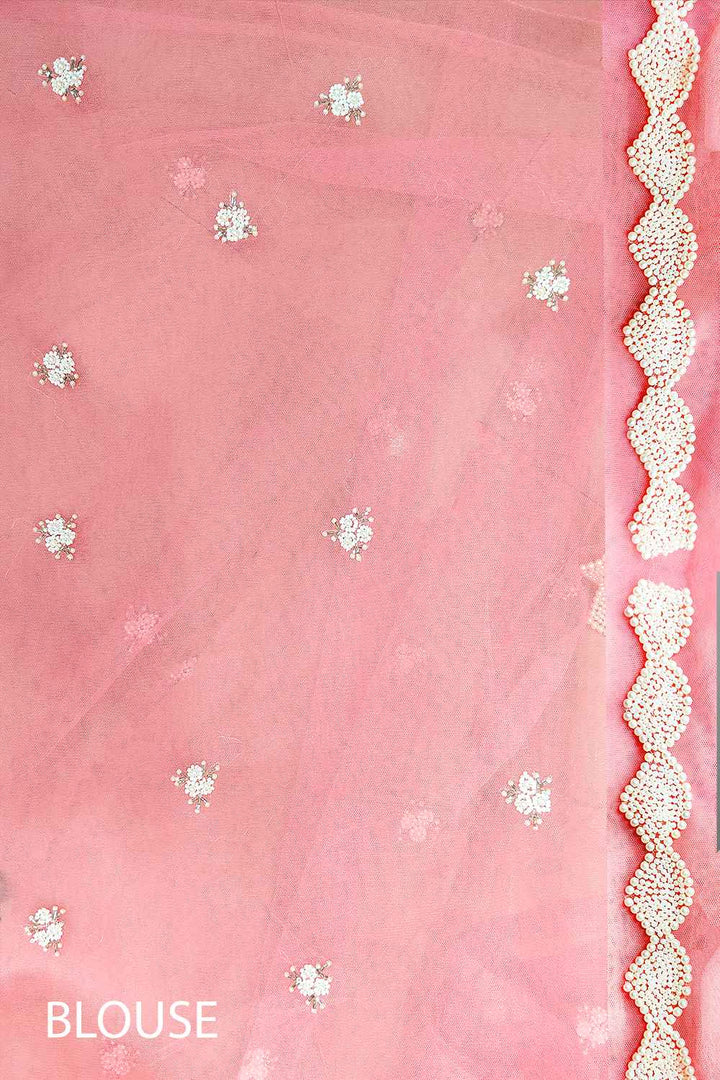 Pearl Work Saree