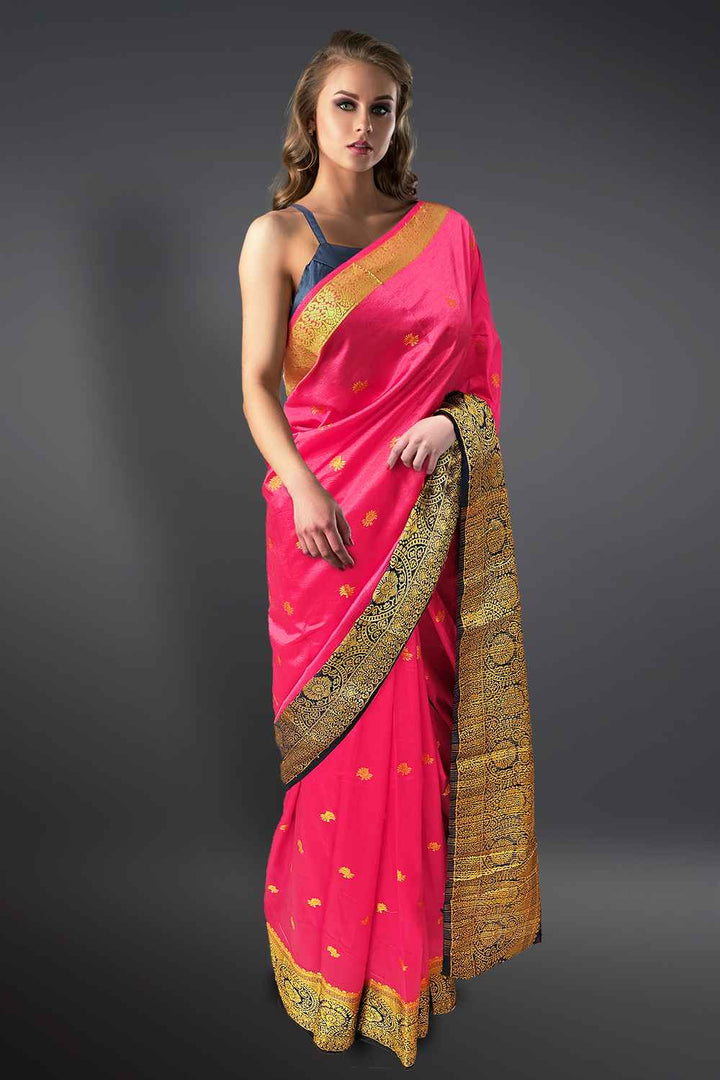 Pink Pattu Saree