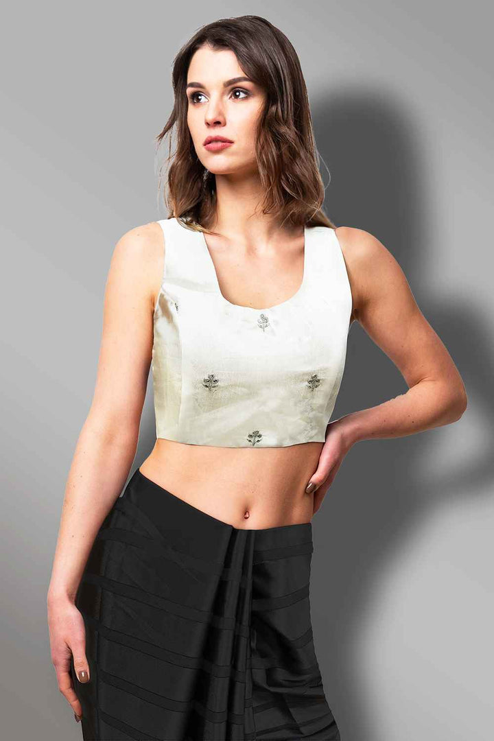 White Embroidered Blouse