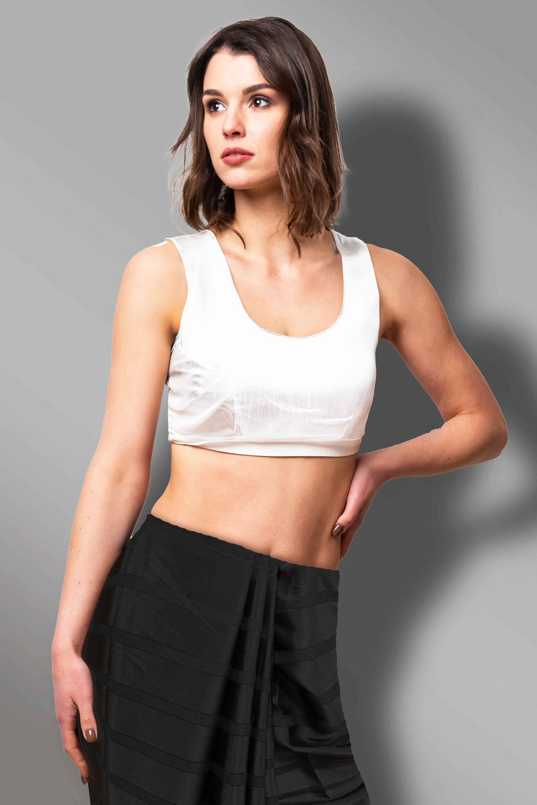 White Readymade Blouse