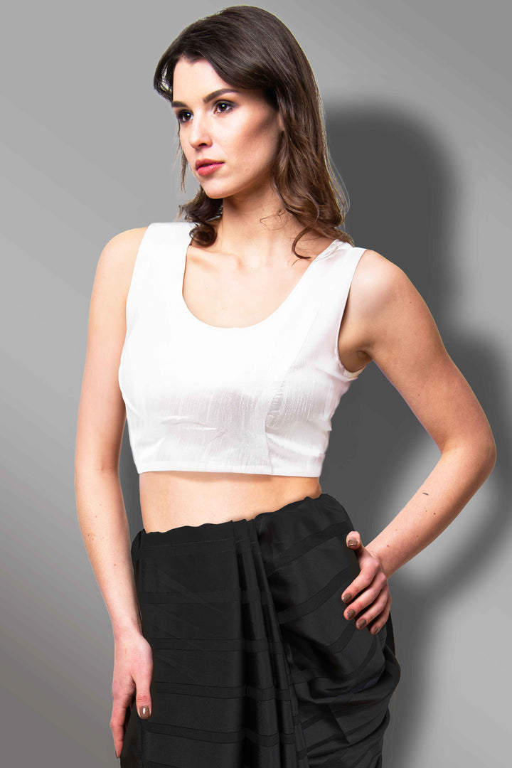 White Readymade Blouse