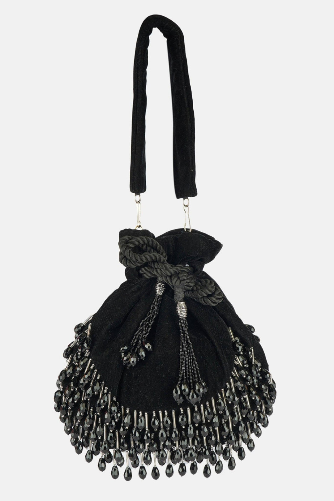 black potli bag