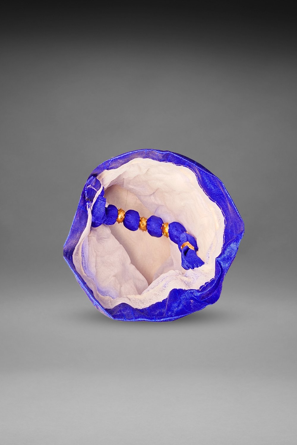 blue Sequin potli bag