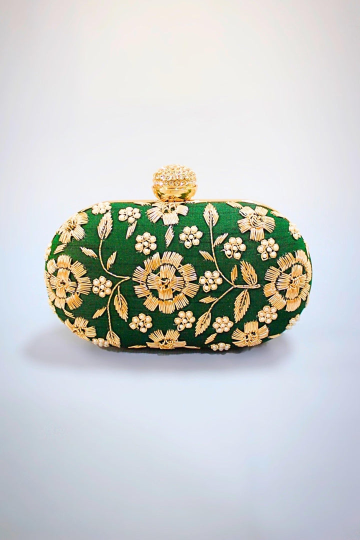 green clutch - green clutch bag - green clutch purse