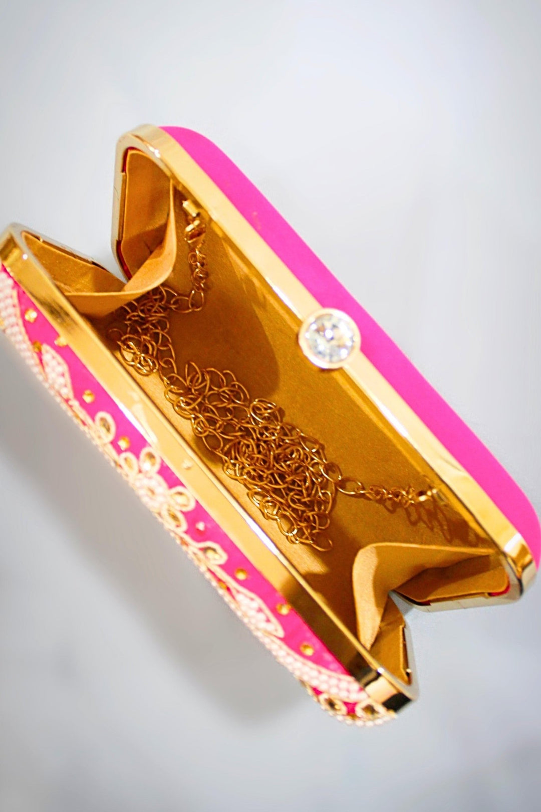 pink clutch - hot pink clutch - pink clutch purse