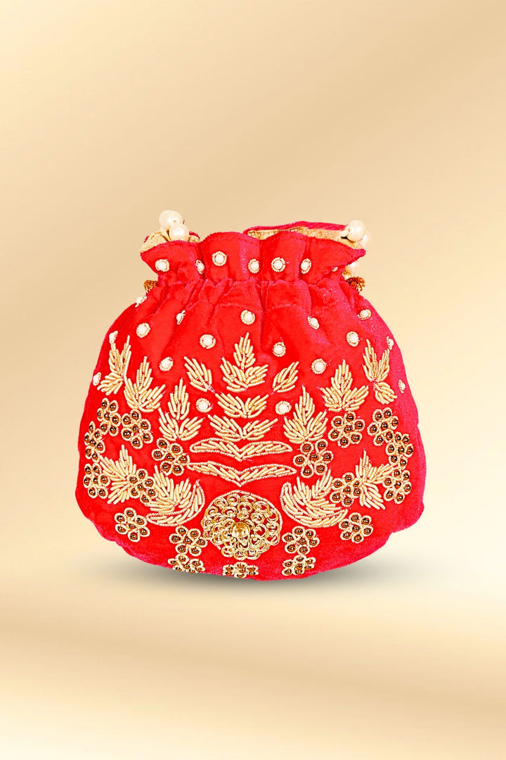 velvet potli bag - velvet potli bags